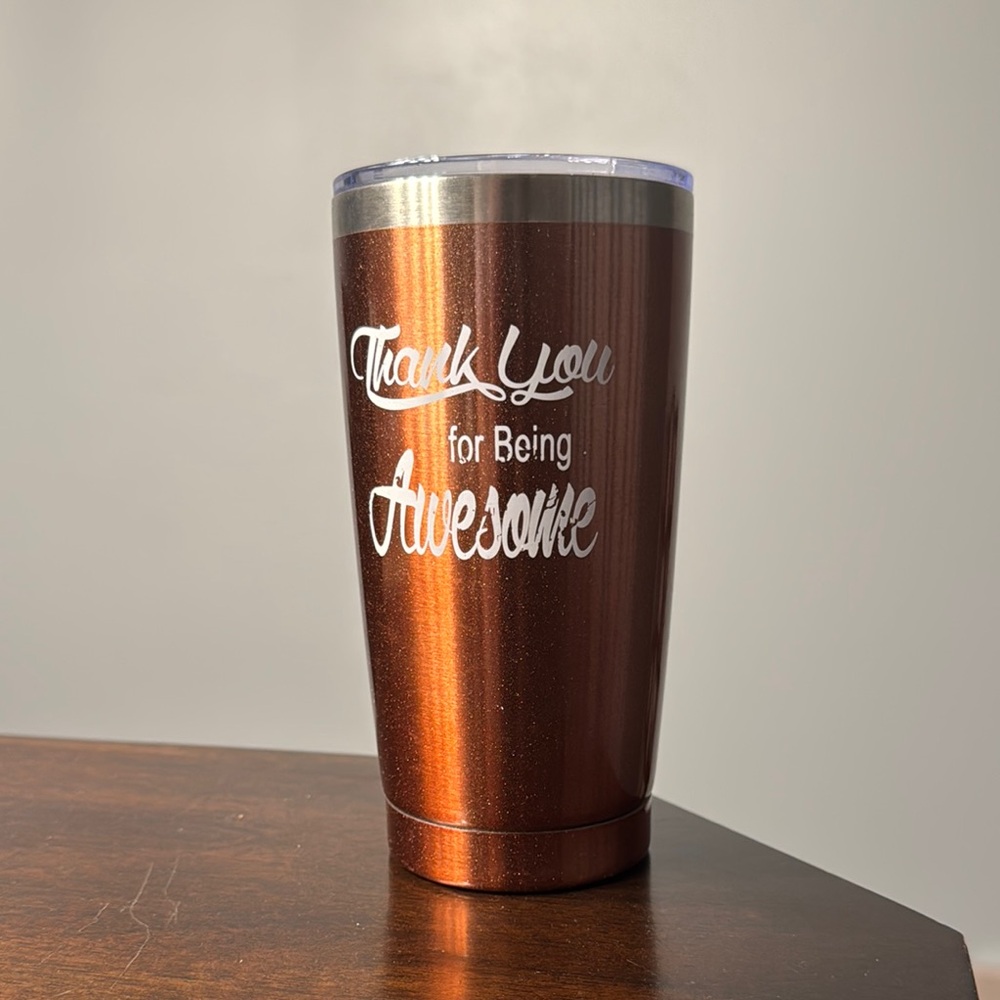 3/$15! 🎈 Copper Tumbler with Inspirational Message